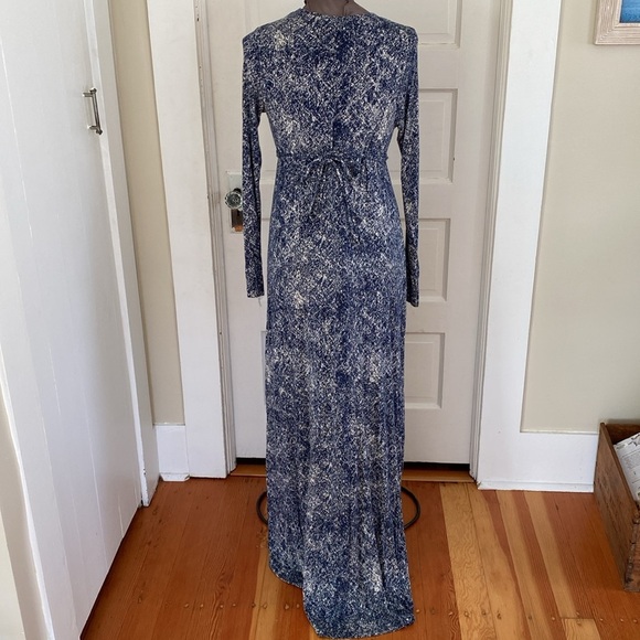 Rachel Pally Maternity Blue‎ Printed Maxi Dress Small - Picture 4 of 7